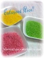 How To Colour Rice!