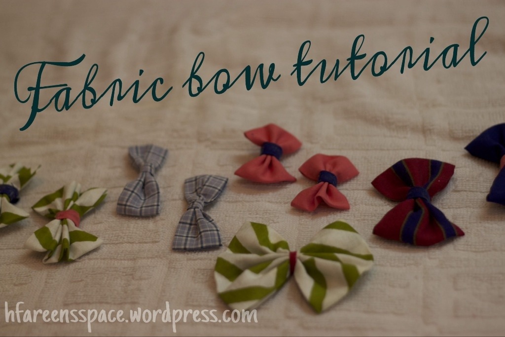 No-sew fabric bows DIY
