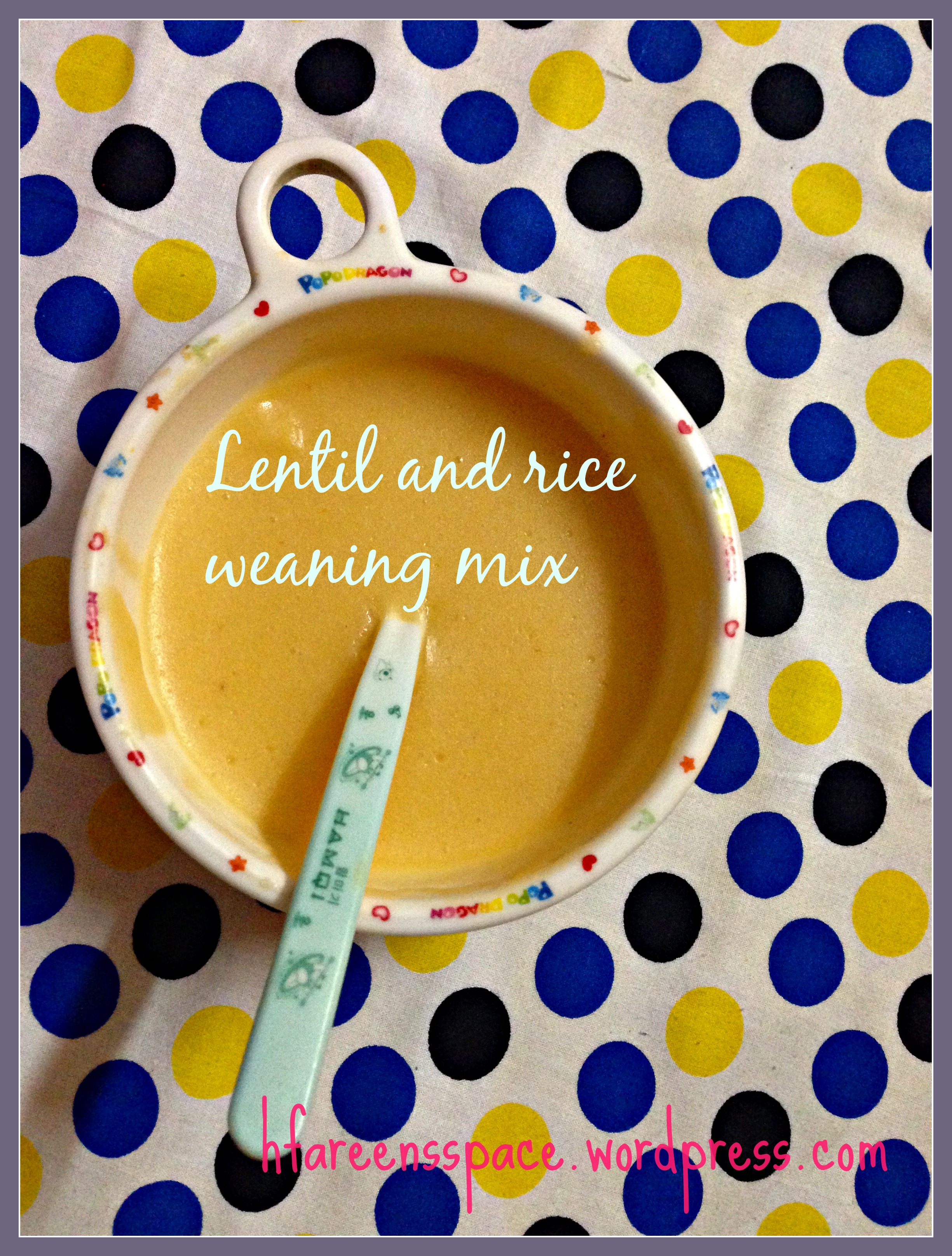 Lentil And Rice Weaning Mix