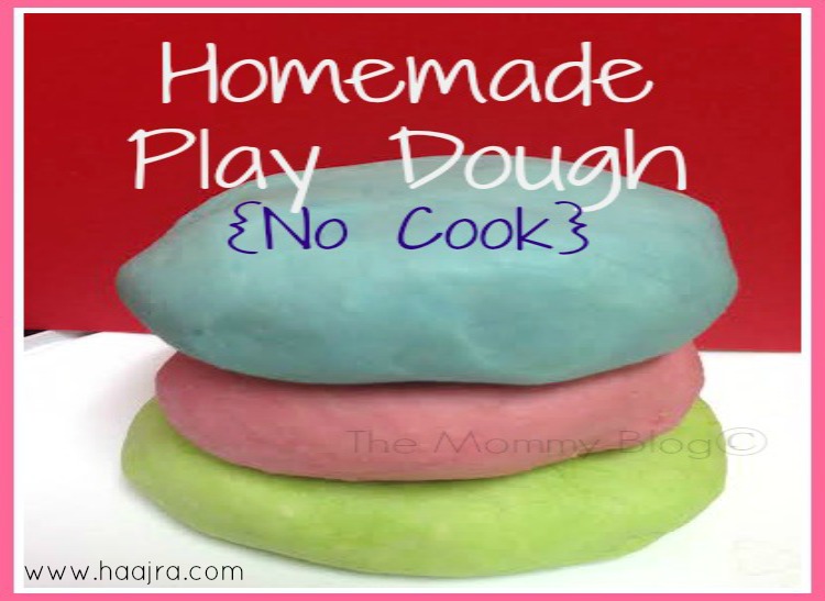 Easy Homemade Play Dough {No Cook}