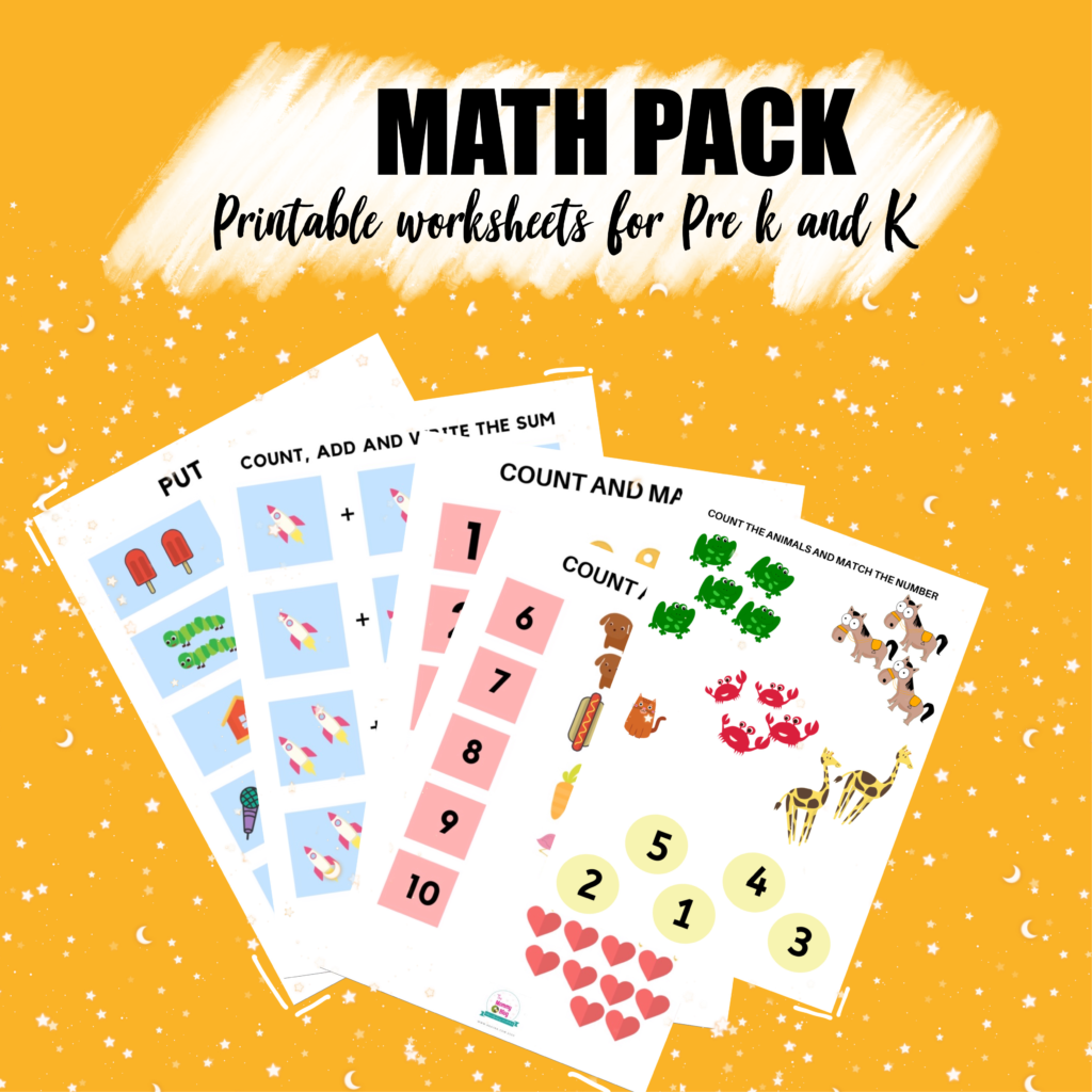 Free math worksheets for preschoolers 